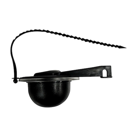 Fixturesfirst 2.5 x 5.5 in. Plastic Toilet Flapper - Black FI2189260